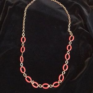Chain link statement necklace